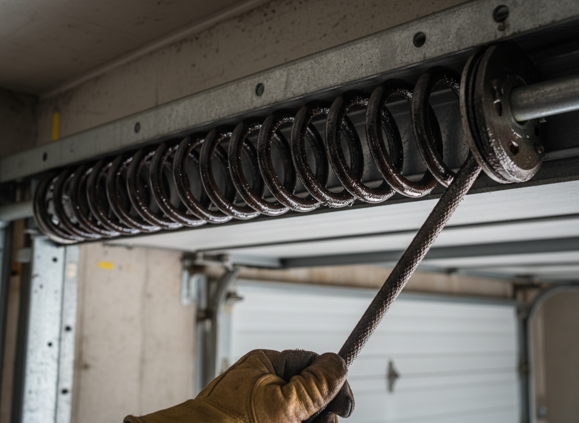 Garage door spring repair
