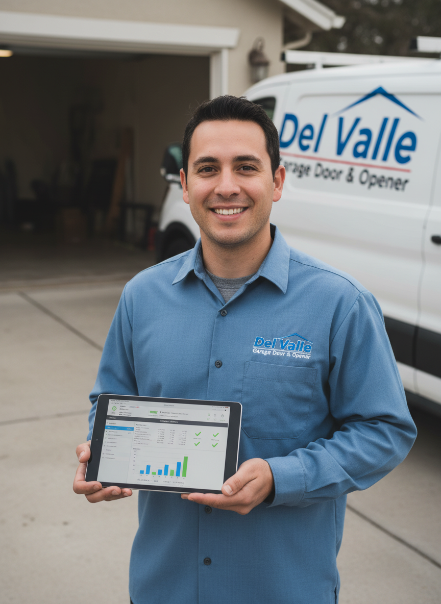 Technician performing repairs